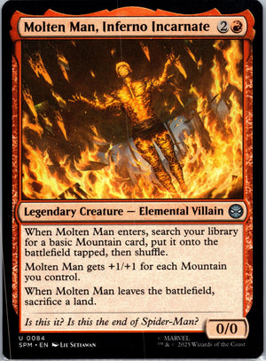 Molten Man, Inferno Incarnate U Marvel's Spider-Man 84 NM
