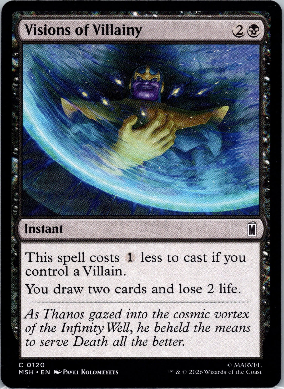 Visions of Villainy C Marvel Super Heroes 120 NM