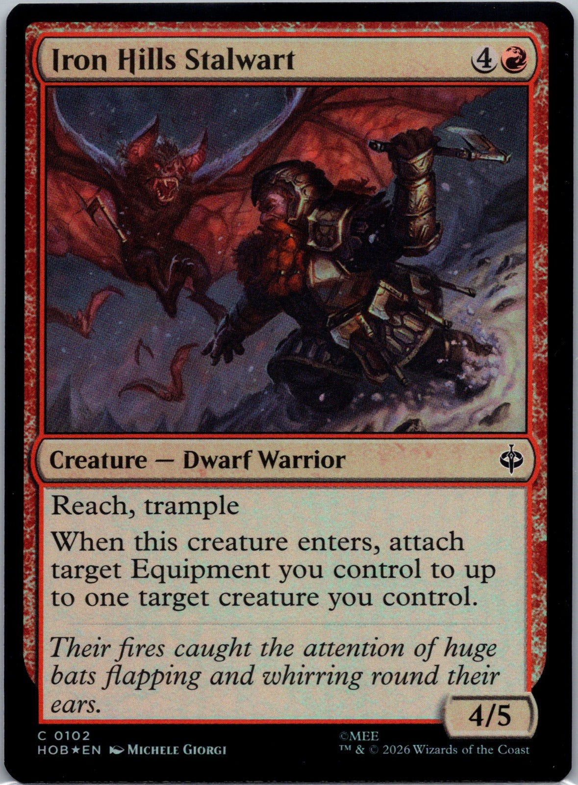 Iron Hills Stalwart Foil C The Hobbit 102 NM