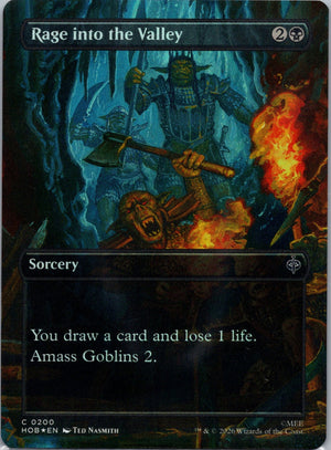 Rage into the Valley (Borderless) Foil C The Hobbit 200 NM