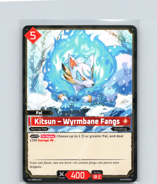 Kitsun - Wyrmbane Fangs Uncommon BP01: Dawn of Palpagos EBP01-007 NM
