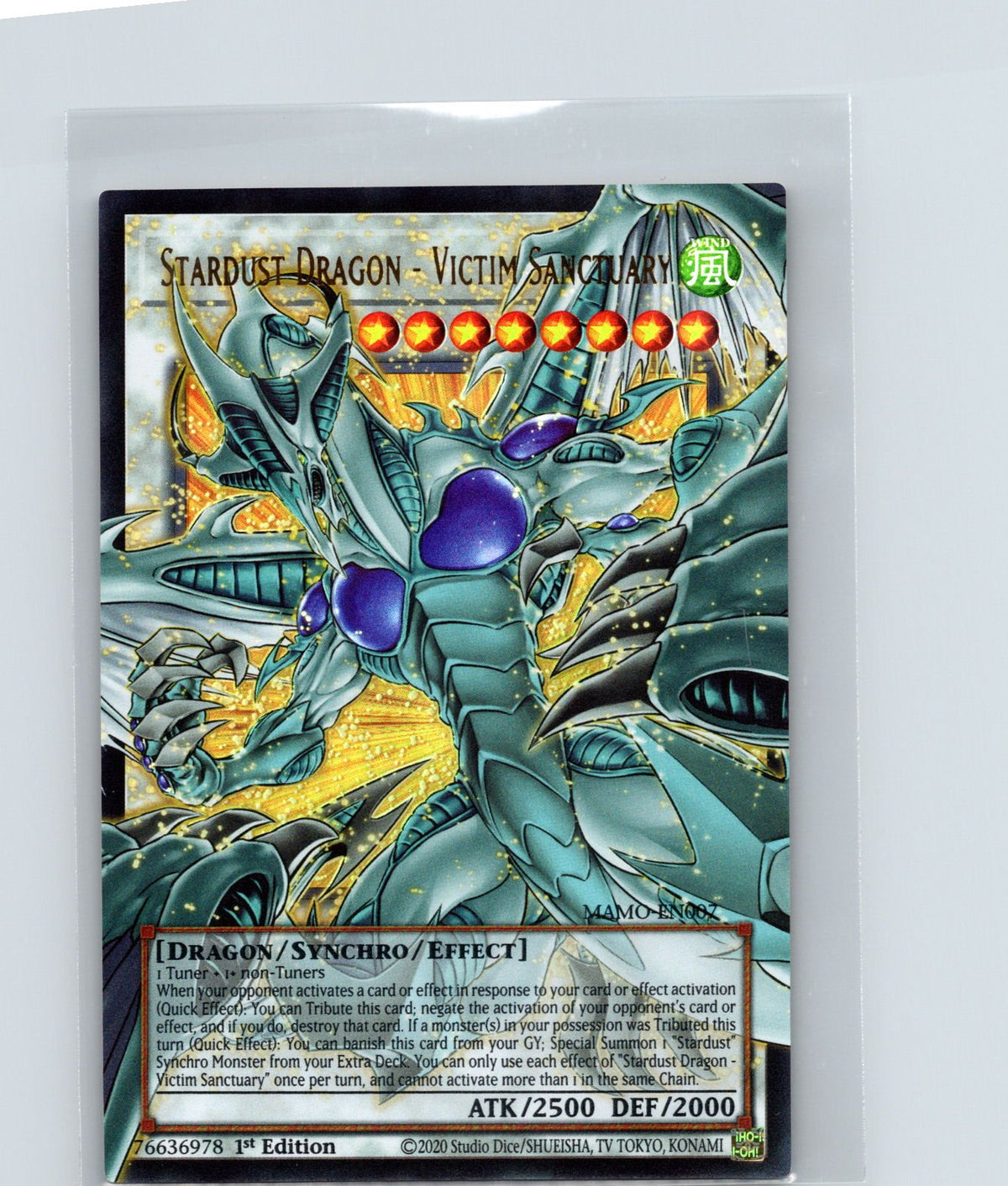 Stardust Dragon - Victim Sanctuary 1st Edition Ultra Rare  MAMO-EN007 NM