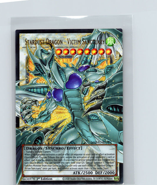 Stardust Dragon - Victim Sanctuary 1st Edition Ultra Rare  MAMO-EN007 NM