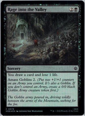 Rage into the Valley Foil C The Hobbit 79 NM