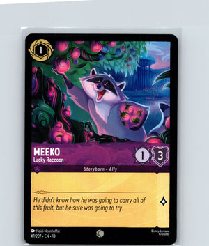 Meeko - Lucky Raccoon Common Attack of the Vine! 47/207 NM