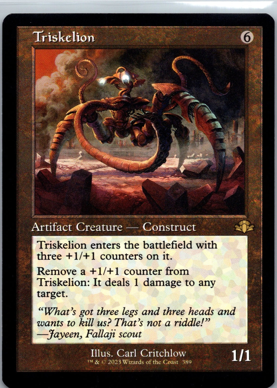 Triskelion (Retro Frame) R Dominaria Remastered 389 NM