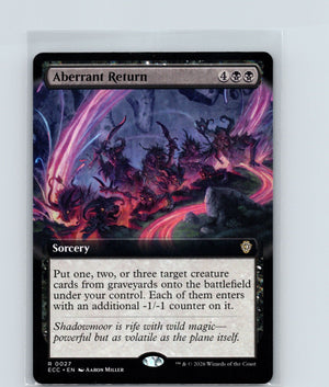 Aberrant Return (Extended Art) R Commander: Lorwyn Eclipsed 27 NM