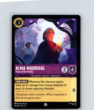 Alma Madrigal - Heart of the Family Common Wilds Unknown 45/204 NM