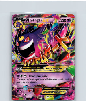 M Gengar EX Holo Ultra Rare XY - Phantom Forces 35/119 DAMAGED