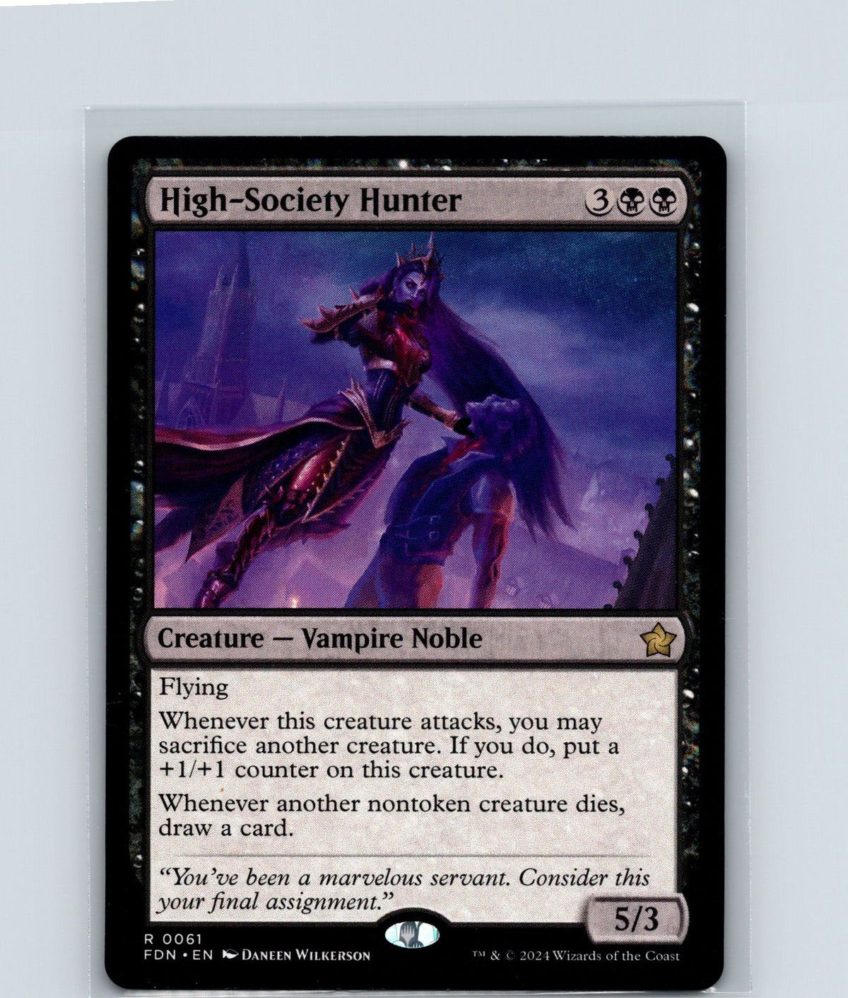 High-Society Hunter R Foundations 61 NM