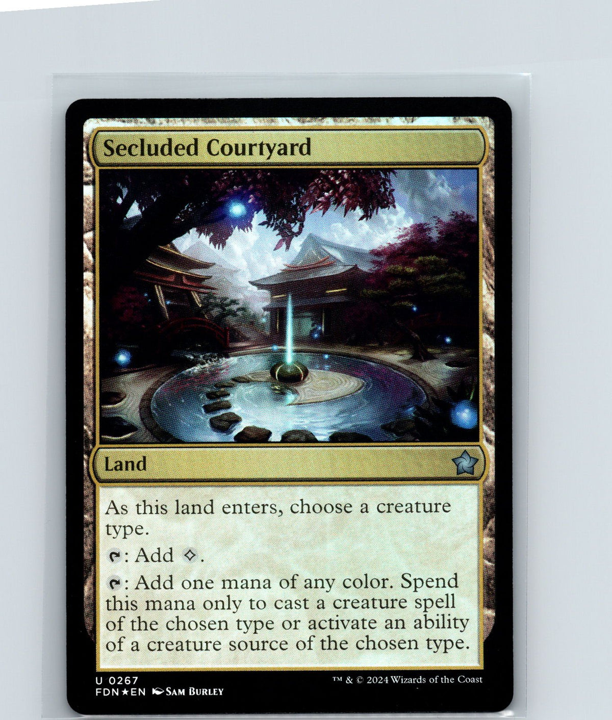 Secluded Courtyard Foil U Foundations 267 NM
