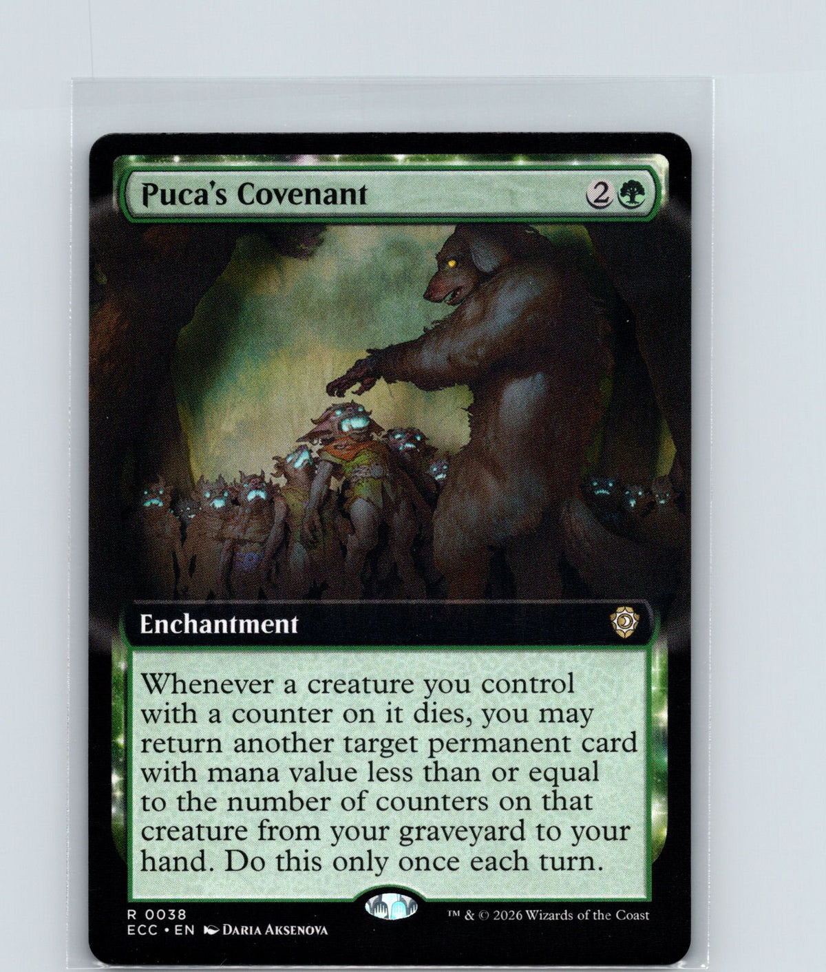Puca's Covenant (Extended Art) R Commander: Lorwyn Eclipsed 38 NM