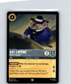 Rat Capone - Rodent Gangster Common Wilds Unknown 183/204 NM