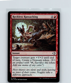 Reckless Ransacking Foil C Lorwyn Eclipsed 152 NM