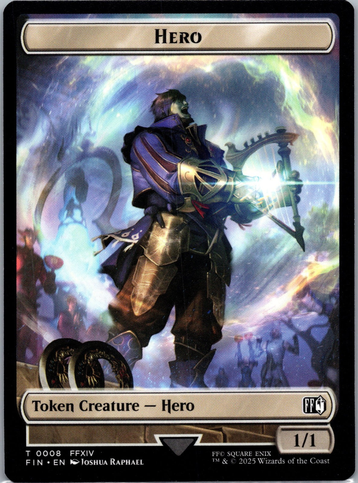 Hero (0008) // Bird (0017) Double-Sided Token T FINAL FANTASY 8 // 17 NM