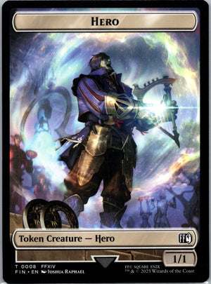 Hero (0008) // Bird (0017) Double-Sided Token T FINAL FANTASY 8 // 17 NM