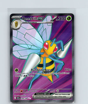 Beedrill ex Holo Ultra Rare ME04: Chaos Rising 098/086 NM