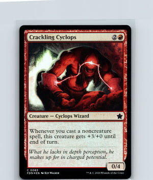 Crackling Cyclops Foil C Foundations 83 NM