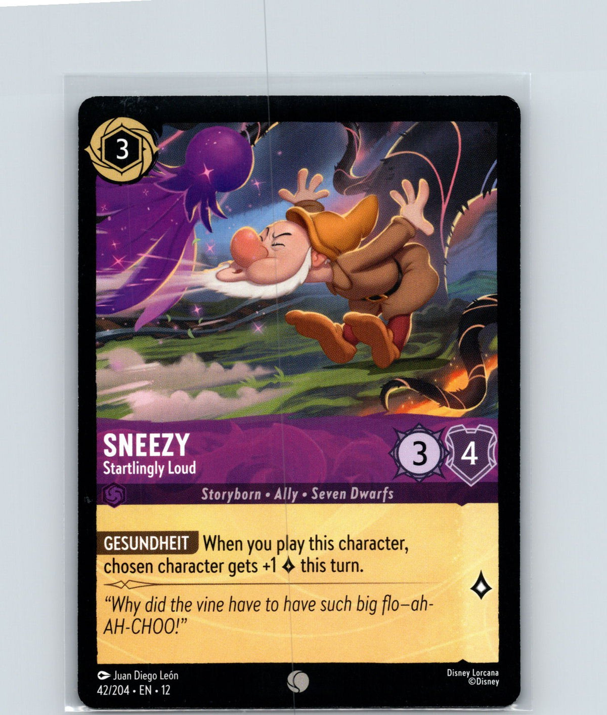 Sneezy - Startlingly Loud Common Wilds Unknown 42/204 NM