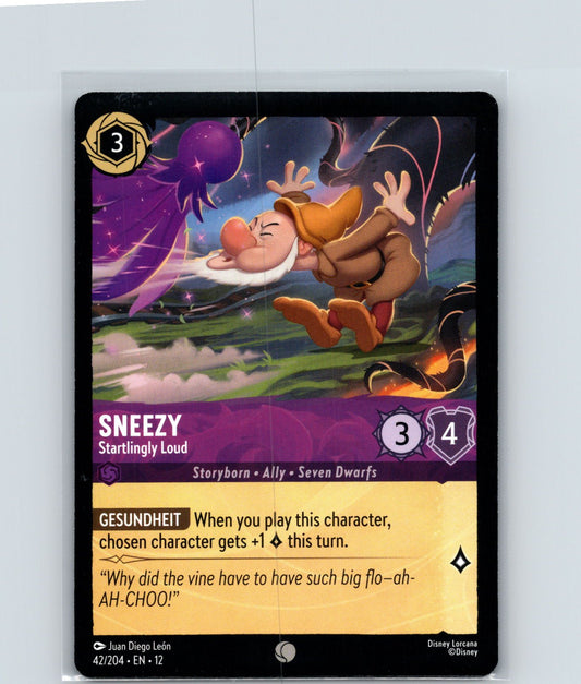 Sneezy - Startlingly Loud Common Wilds Unknown 42/204 NM