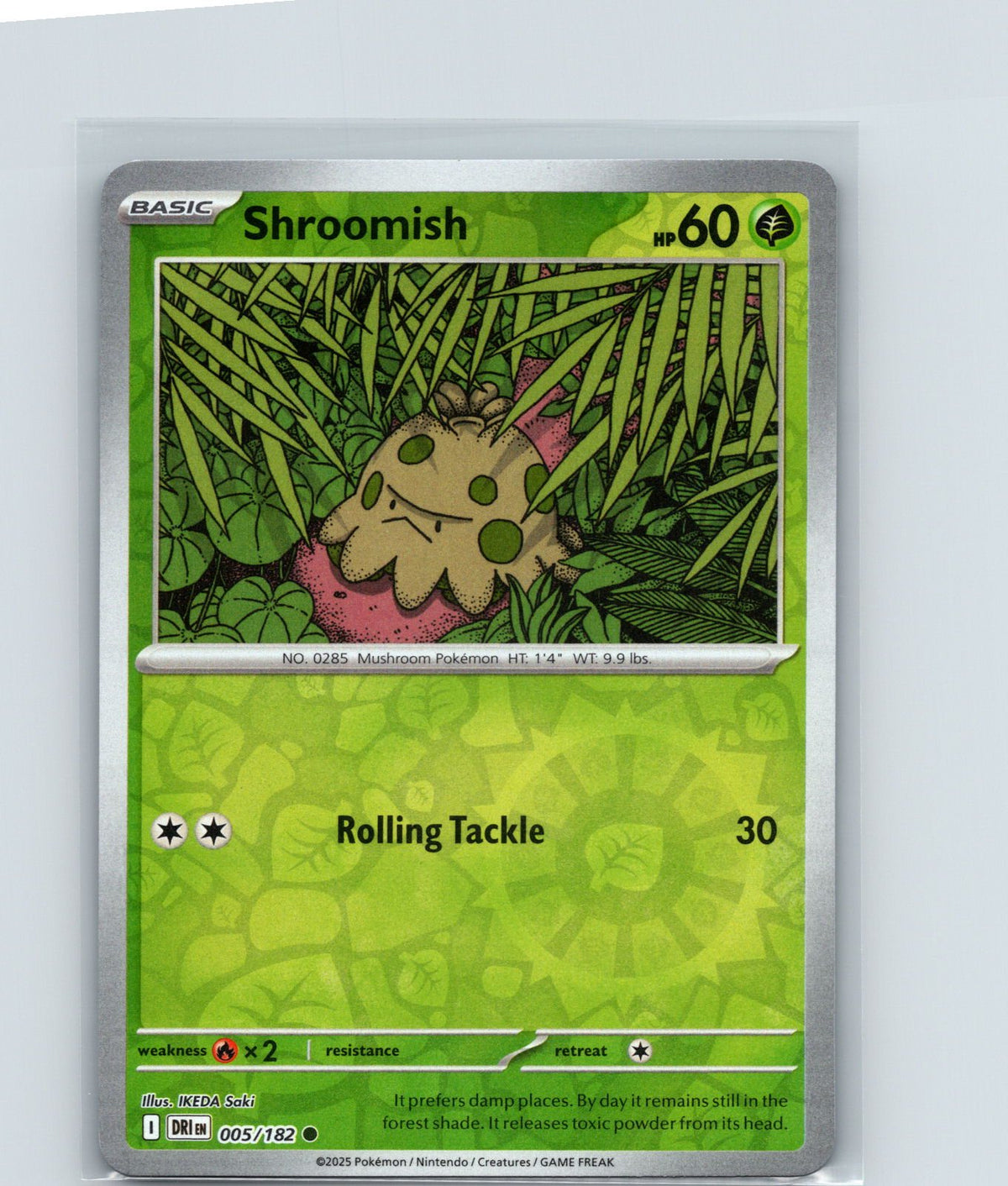 Shroomish Reverse Holo Common SV10: Destined Rivals 005/182 NM