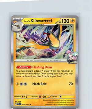 Iono's Kilowattrel Holo Rare ME: Ascended Heroes 072/217 NM