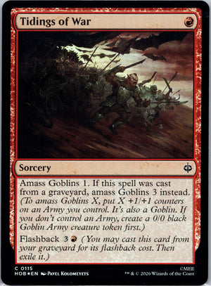 Tidings of War Foil C The Hobbit 115 NM