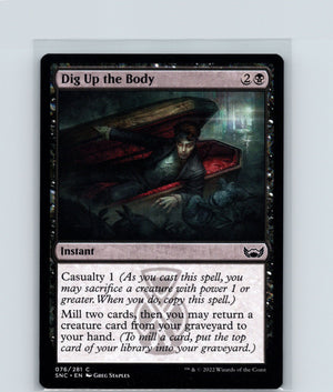 Dig Up the Body C Streets of New Capenna 76 NM