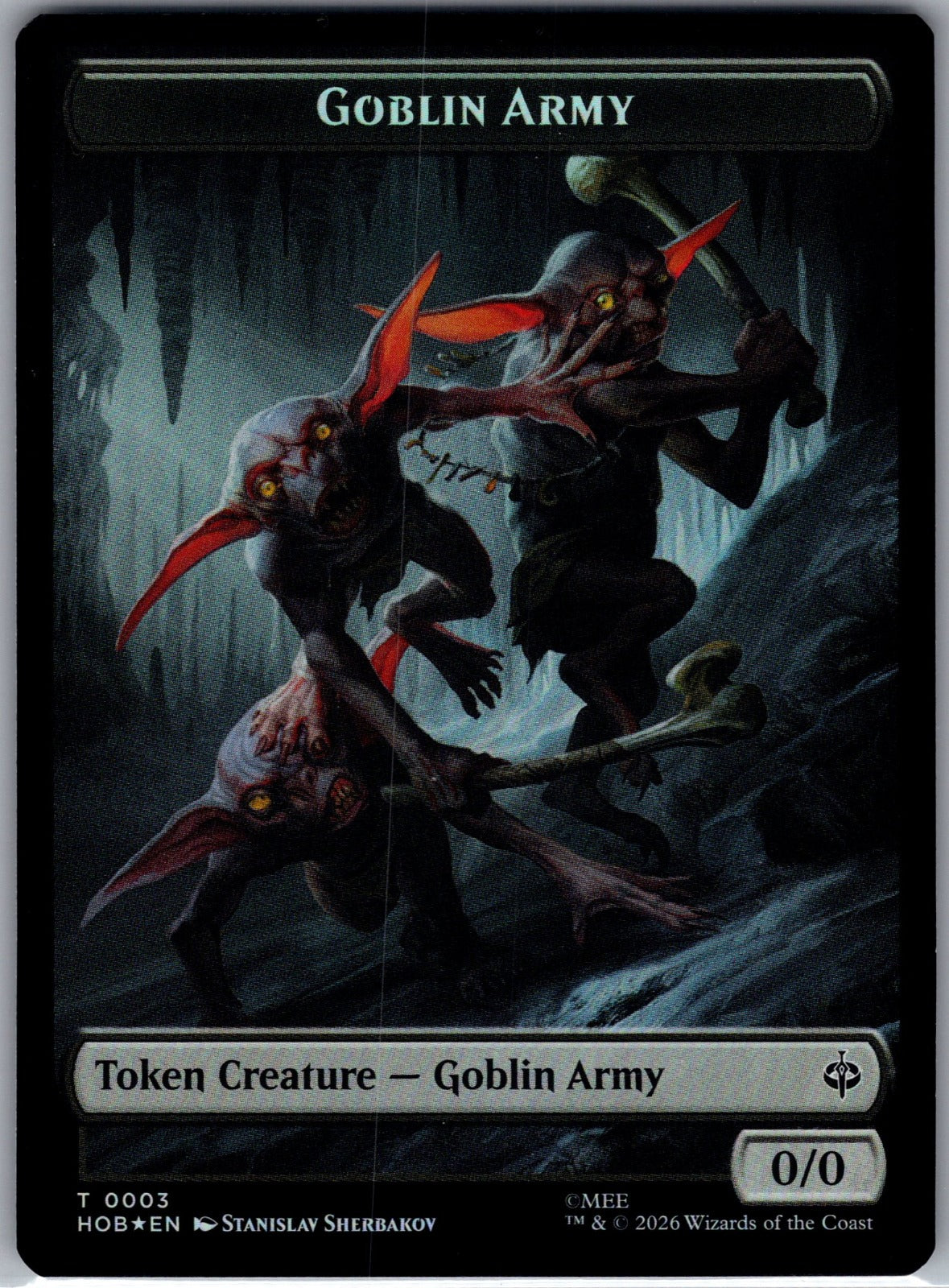 Goblin Army (0003) // Treasure Double-Sided Token Foil T The Hobbit 3 // 12 NM