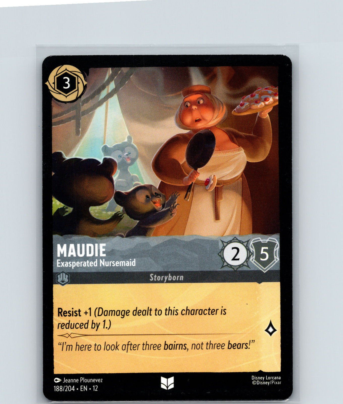 Maudie - Exasperated Nursemaid Uncommon Wilds Unknown 188/204 NM
