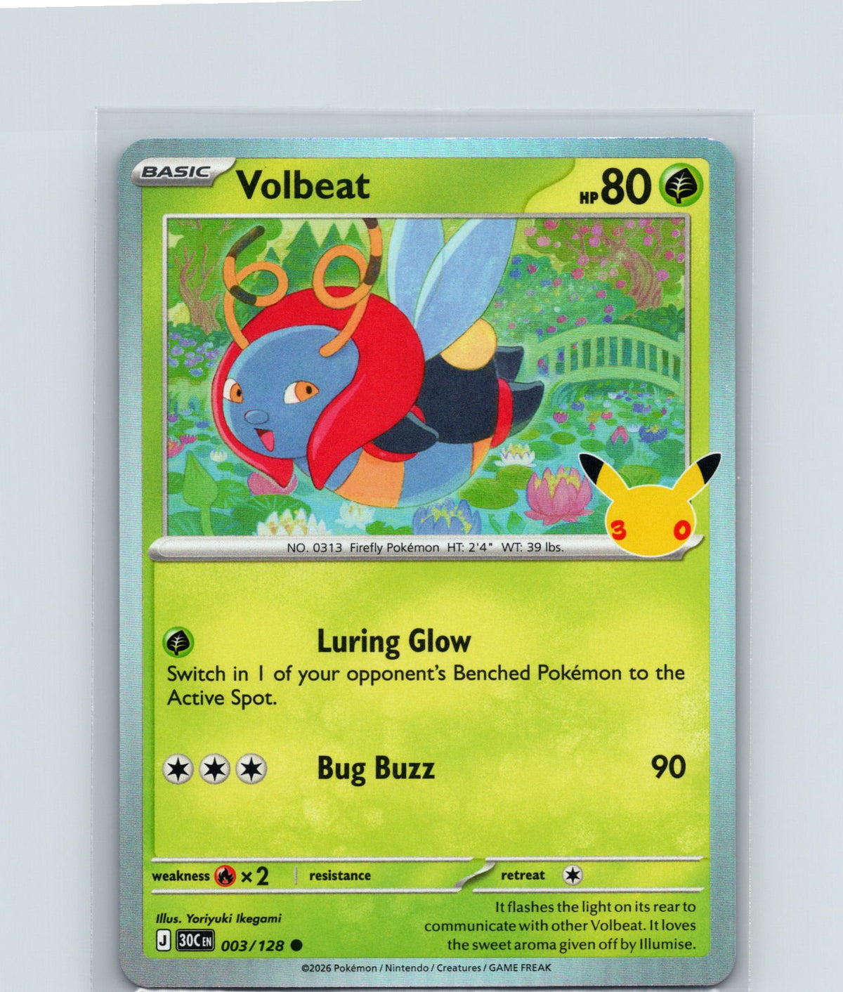 Volbeat Holo Common ME: 30th Celebration 003/128 NM