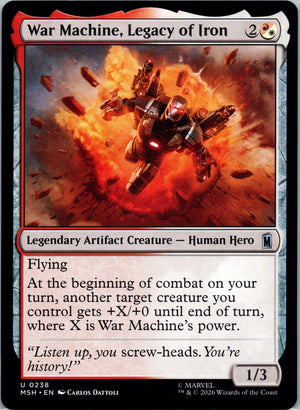 War Machine, Legacy of Iron U Marvel Super Heroes 238 NM