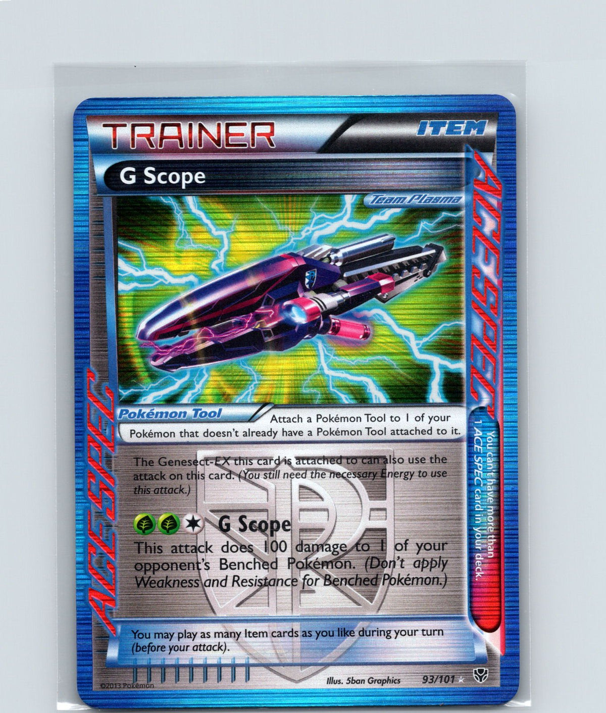G Scope (Team Plasma) Holo Rare Ace Plasma Blast 93/101 MP