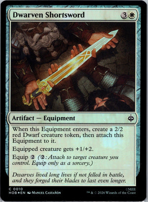 Dwarven Shortsword Foil C The Hobbit 10 NM