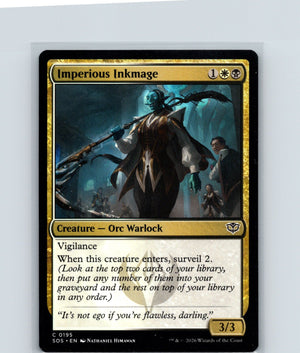 Imperious Inkmage C Secrets of Strixhaven 195 NM