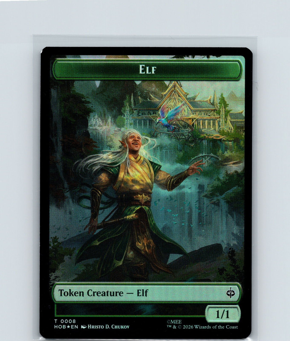 Elf // Treasure (0013) Double-Sided Token Foil T The Hobbit 8 // 13 NM
