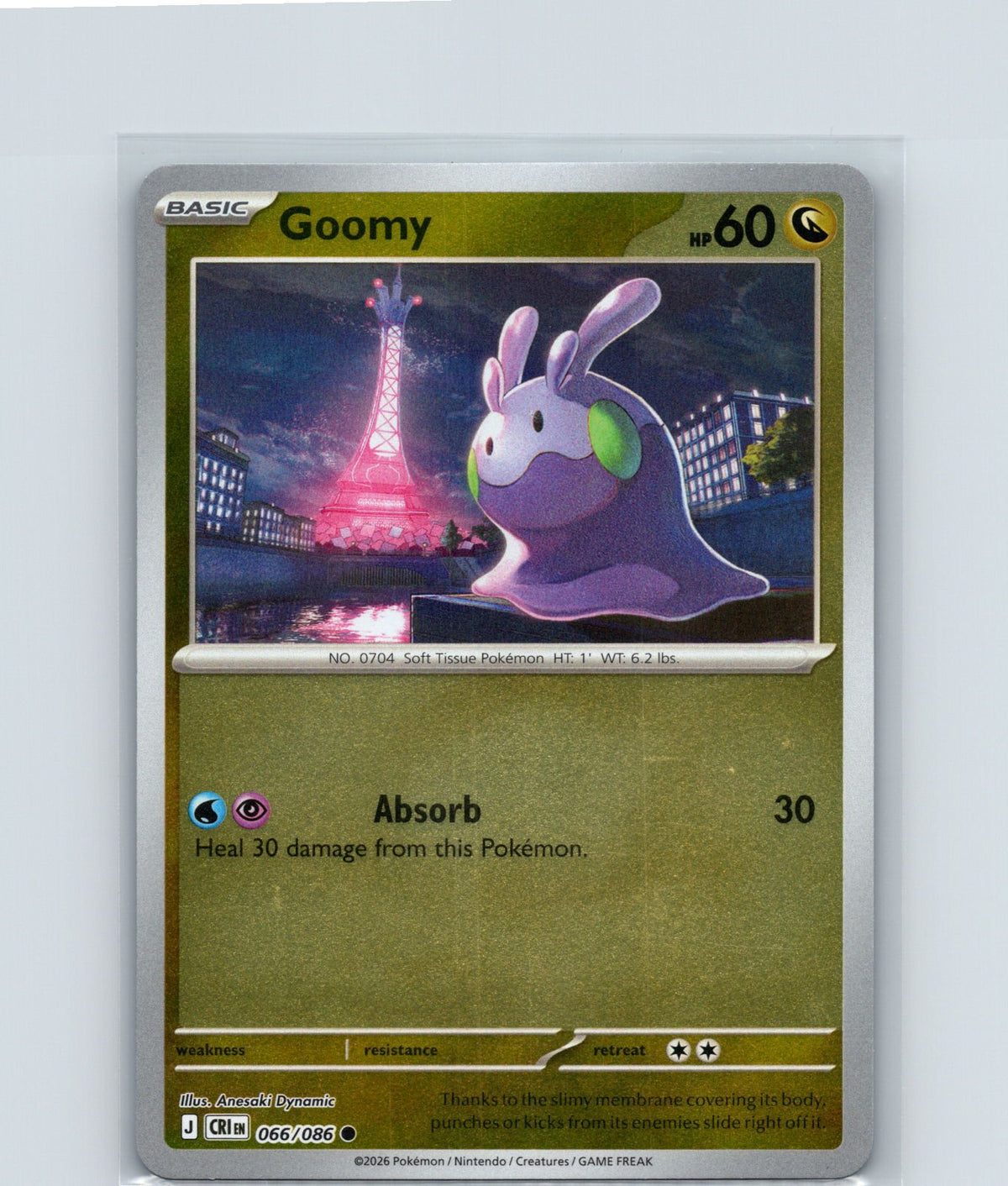 Goomy Reverse Holo Common ME04: Chaos Rising 066/086 NM