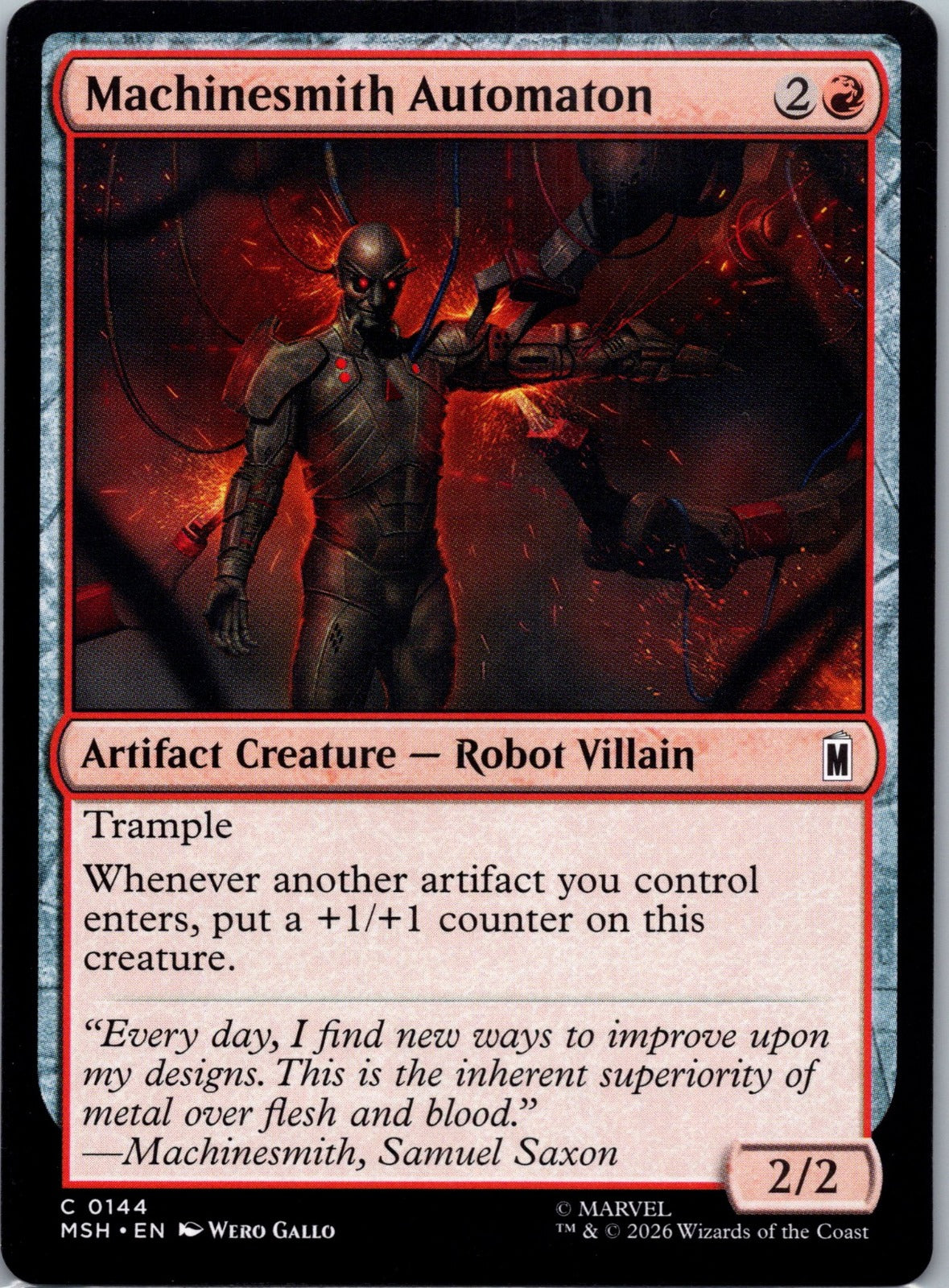 Machinesmith Automaton C Marvel Super Heroes 144 NM