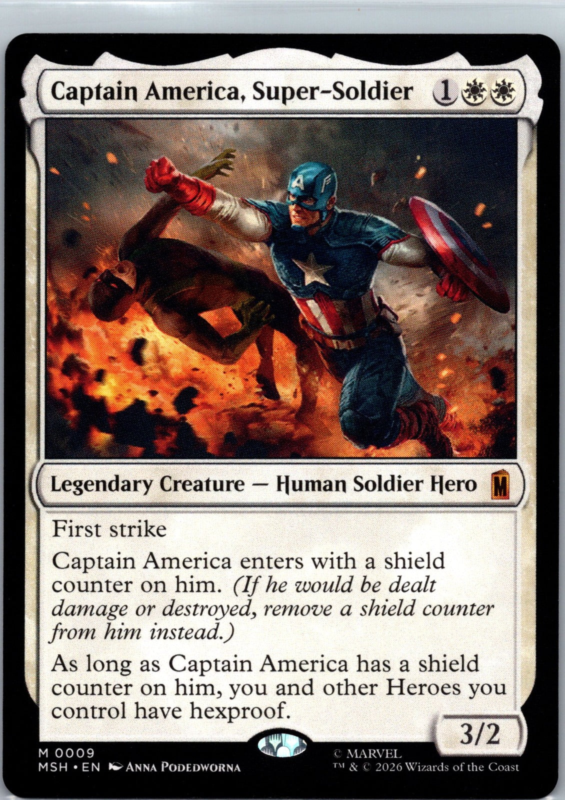 Captain America, Super-Soldier M Marvel Super Heroes 9 NM