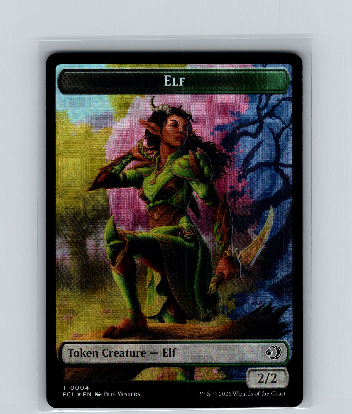 Elf // Kithkin (0007) Double-Sided Token Foil T Lorwyn Eclipsed 4 // 7 NM