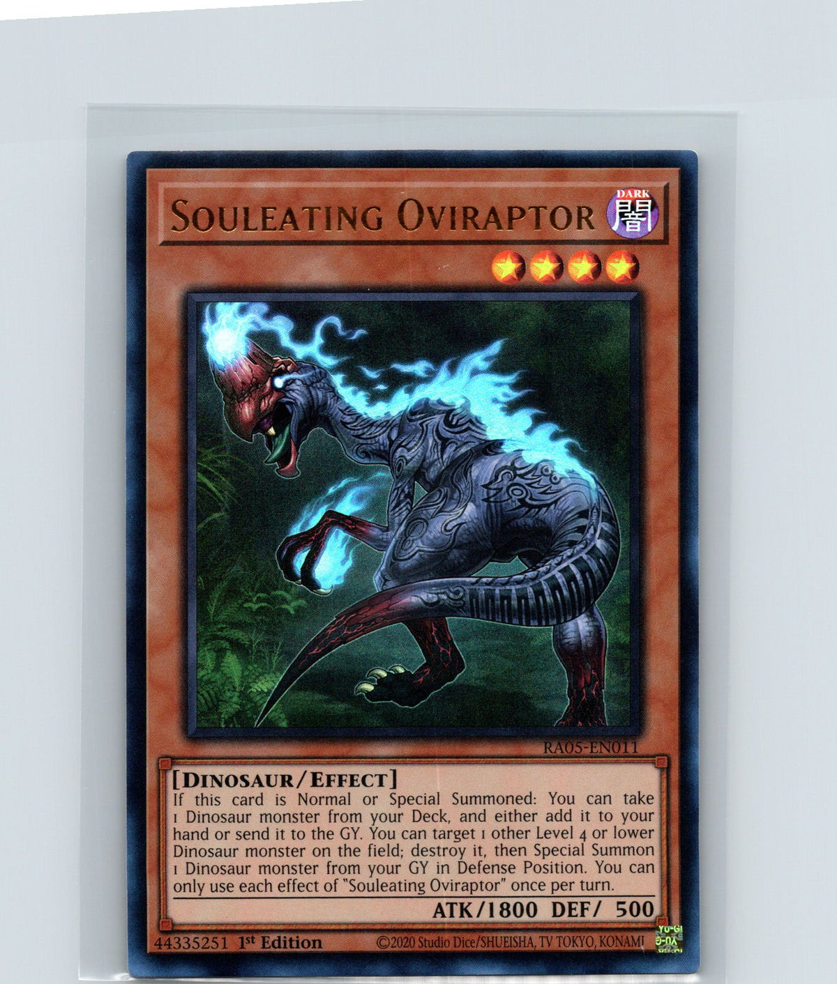 Souleating Oviraptor 1st Edition Ultra Rare Rarity Collection 5 RA05-EN011 NM