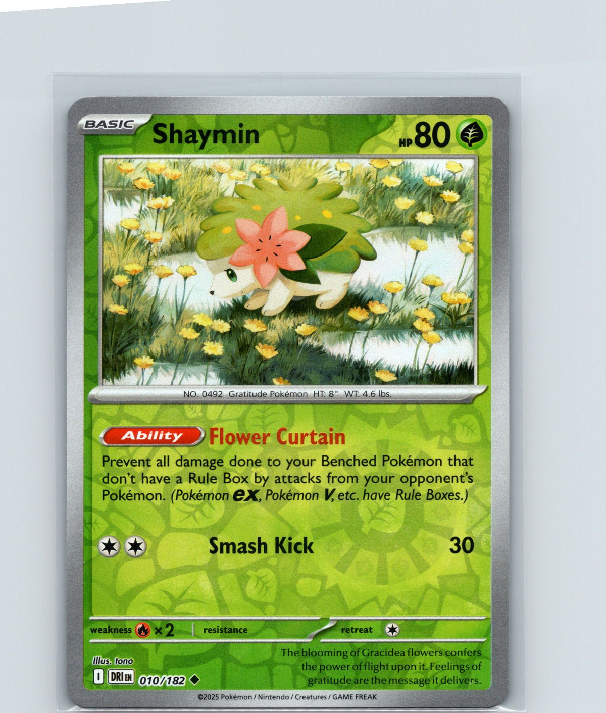 Shaymin Reverse Holo Uncommon SV10: Destined Rivals 010/182 NM
