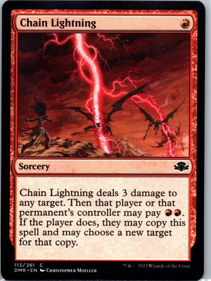Chain Lightning C Dominaria Remastered 113 NM