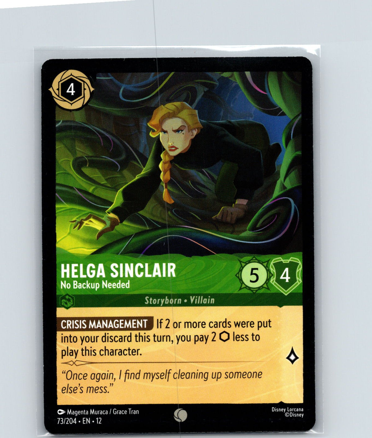 Helga Sinclair - No Backup Needed Common Wilds Unknown 73/204 NM