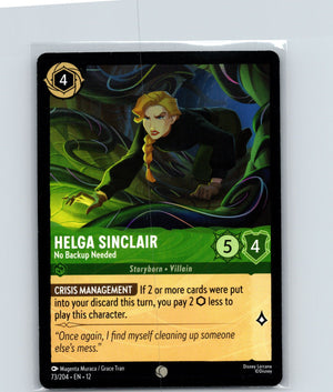Helga Sinclair - No Backup Needed Common Wilds Unknown 73/204 NM