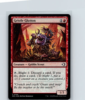 Gristle Glutton Foil C Lorwyn Eclipsed 144 NM