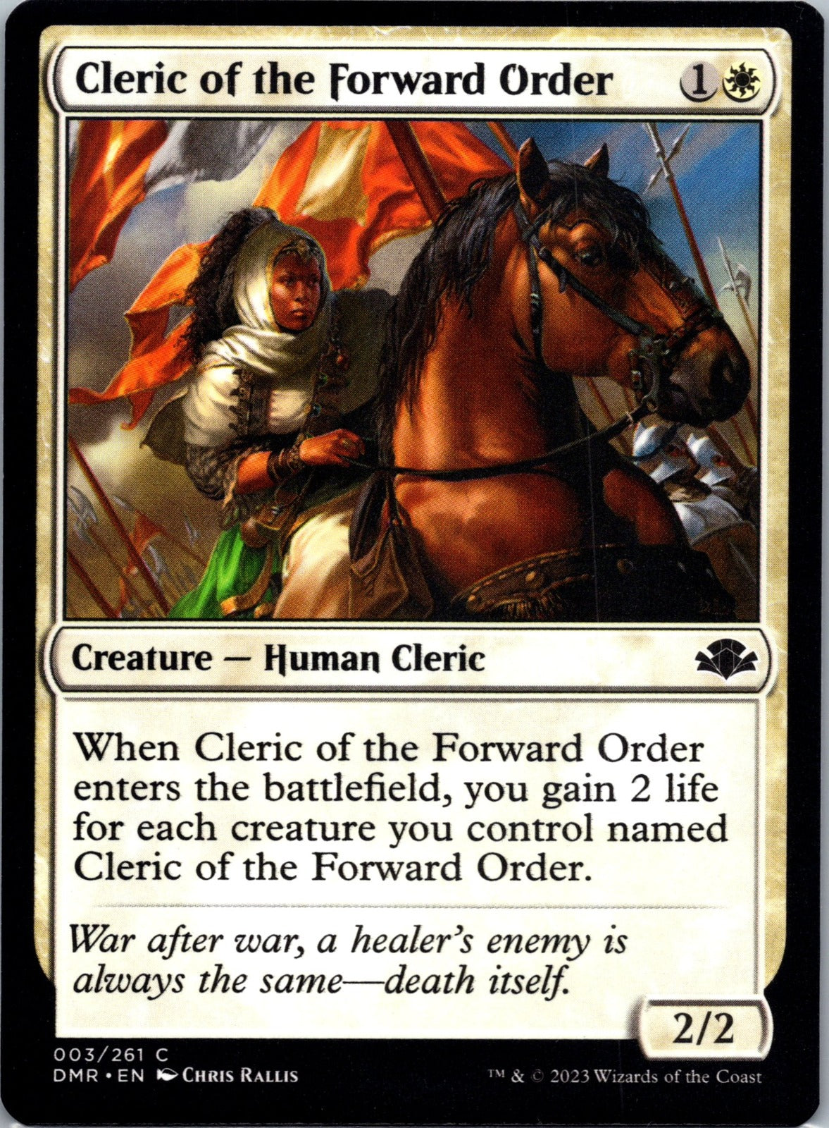 Cleric of the Forward Order C Dominaria Remastered 3 NM