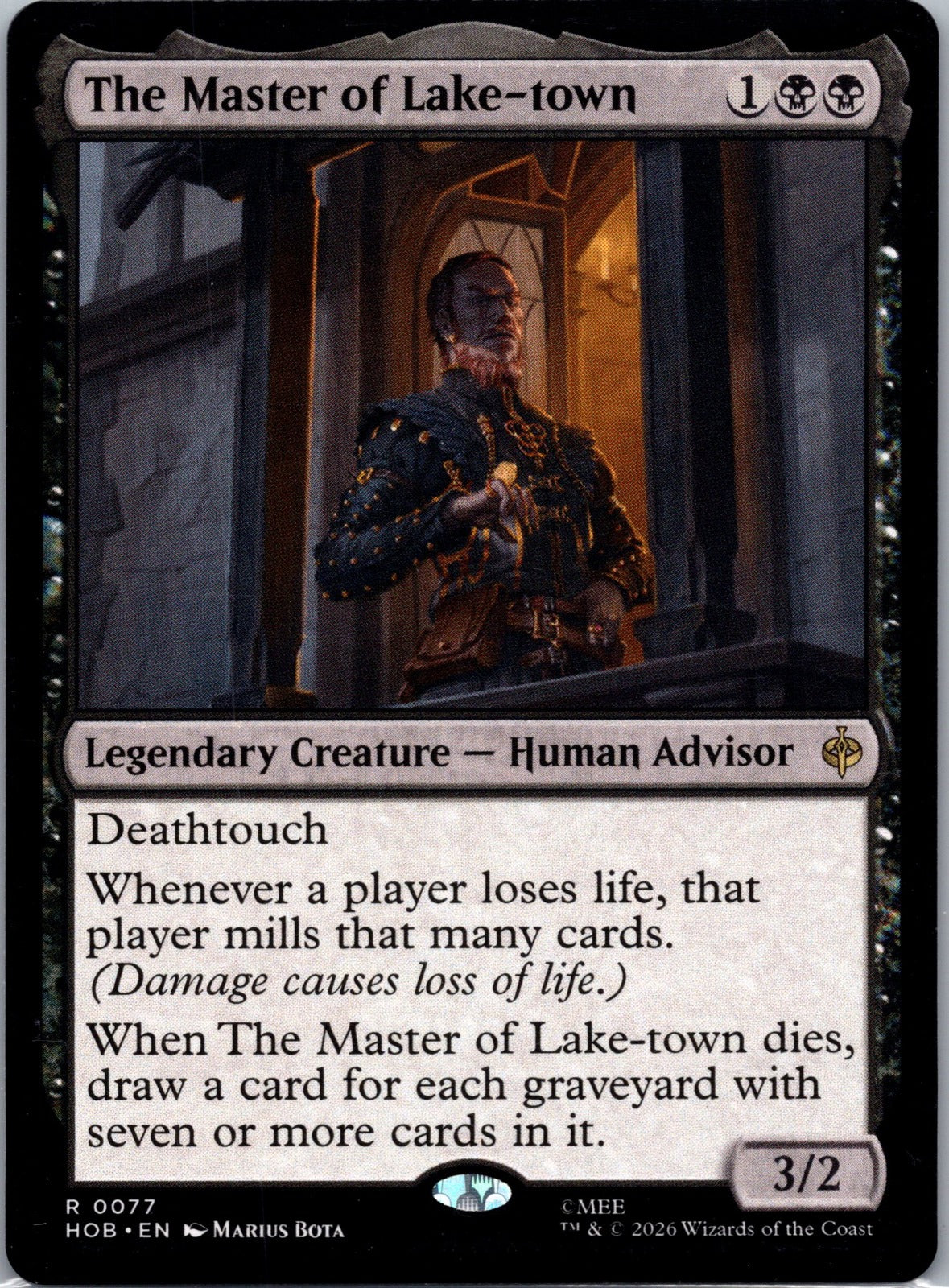 The Master of Lake-town R The Hobbit 77 NM