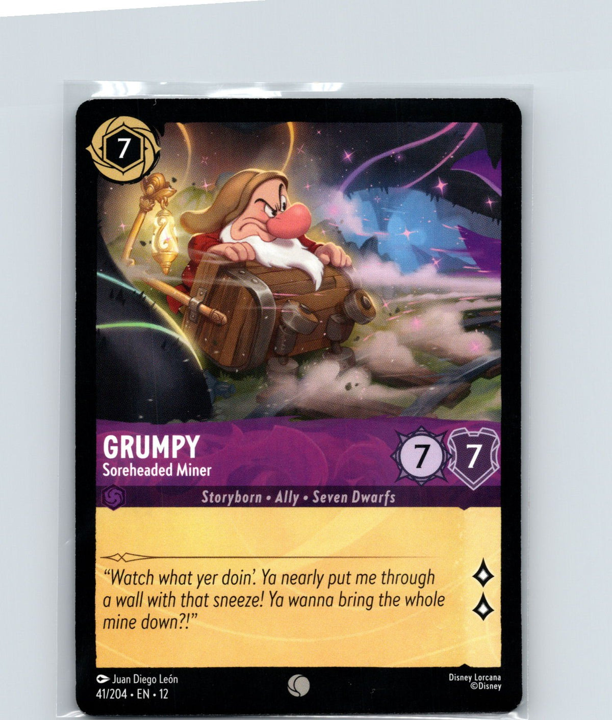 Grumpy - Soreheaded Miner (Foil) Cold Foil Common Wilds Unknown 41/204 NM