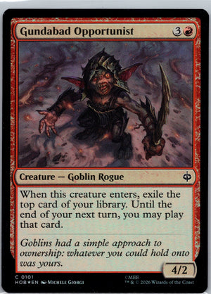 Gundabad Opportunist Foil C The Hobbit 101 NM